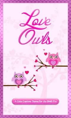 Love Owls Pink GO SMS android App screenshot 5